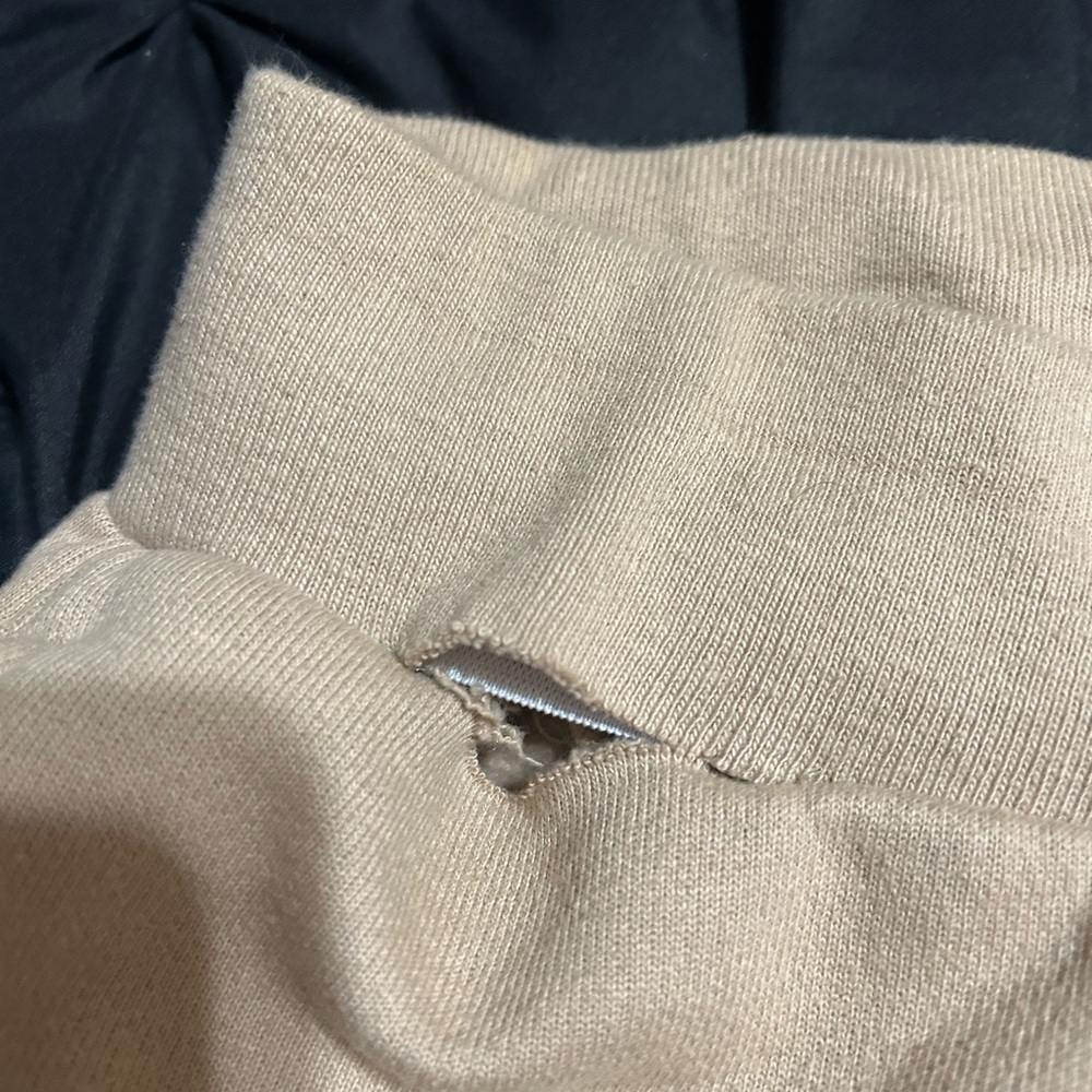 Champion Tan Fleece Shorts with Elastic Waist - Picture 2 of 5